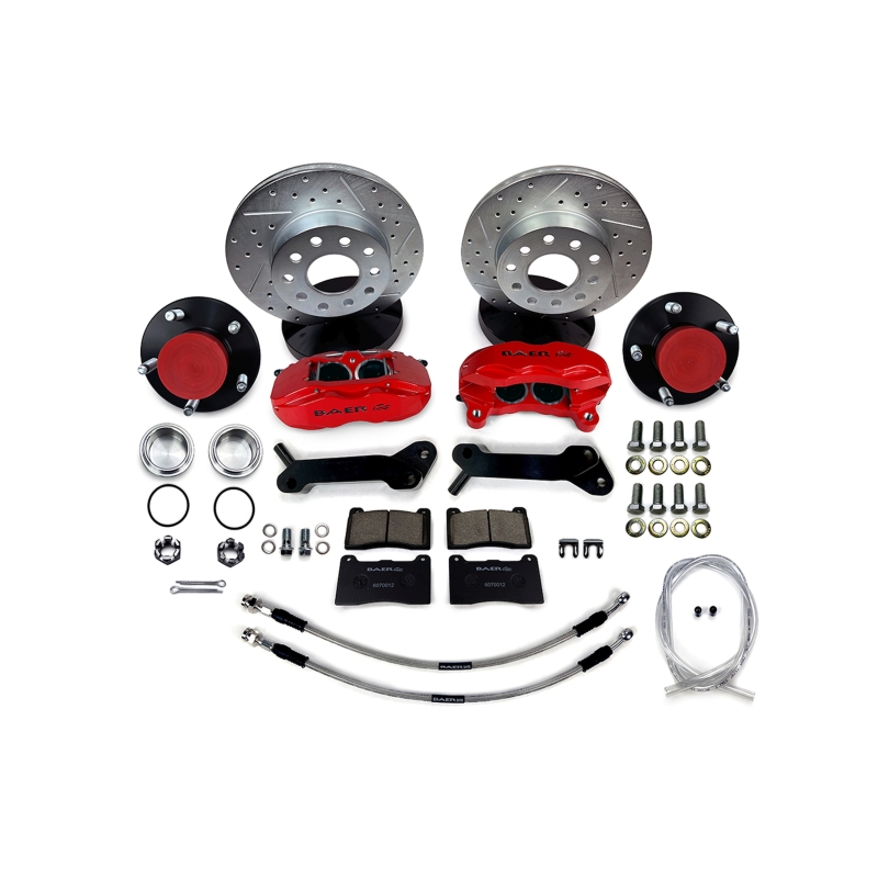 Picture of Baer Brakes 70 Ford Fairlane 11in SS4 Alum Hub Front SDZ Brake Kit - Hugger Orange