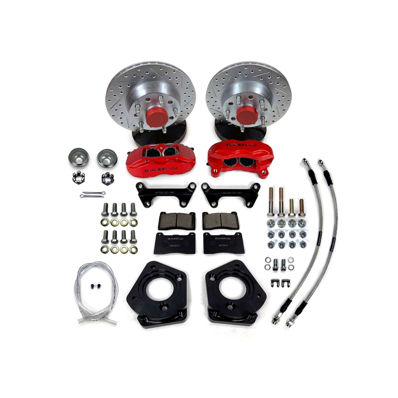 Picture of Baer Brakes 70 Ford Fairlane 11in SS4 Int Hub Front SDZ Brake Kit - Silver