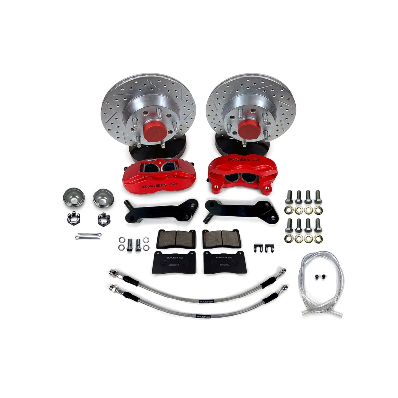Picture of Baer Brakes 70 Ford Fairlane 11in SS4 Int Hub Front SDZ Brake Kit - Silver
