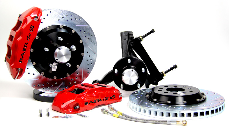 Picture of Baer Brakes 82-92 Chevrolet Camaro STD Studs 14in Extreme+ Front SDZ Brake Kit - Fire Red