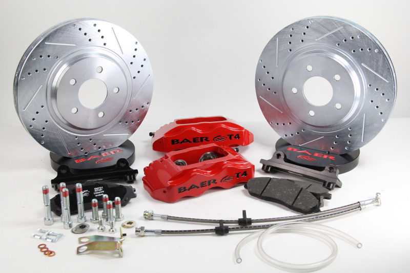 Picture of Baer Brakes 85-87 Chevrolet Corvette 13in Track4 Front SDZ Brake Kit - Comp Yellow