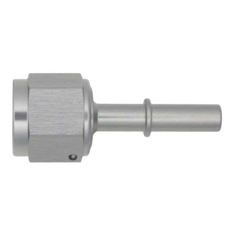 Picture of DeatschWerks 8AN Female Flare Swivel to 5/16in Male EFI Quick Disconnect - Anodized DW Titanium
