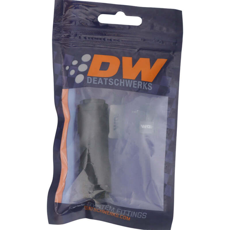 Picture of DeatschWerks 3/8in Female EFI Quick Connect to 3/8in Female EFI Quick Connect - Anodized Matte Black