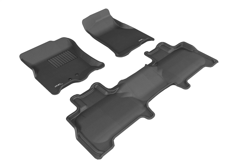 Picture of 3D MAXpider ACE Kagu-Combo-Black Floor Mats - L1FR07701509