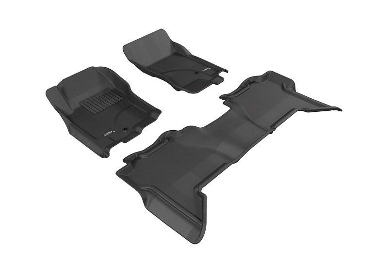 Picture of 3D MAXpider ACE Kagu-Combo-Black Floor Mats - L1NS06501509
