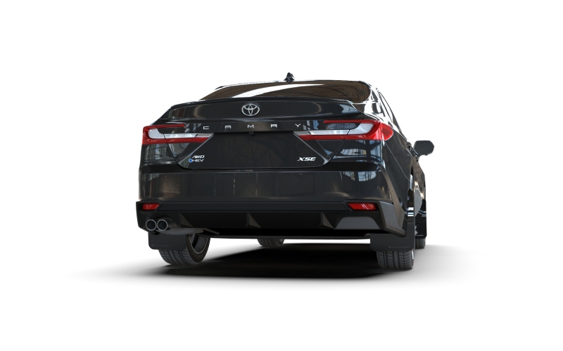 Picture of Rally Armor RAL Basic Blk Flap/Blk Logo Mud Flaps - MF133-BAS-BLK