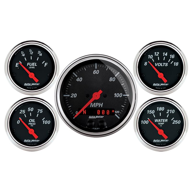 Picture of AutoMeter AM Designer Black Gauges - 1450