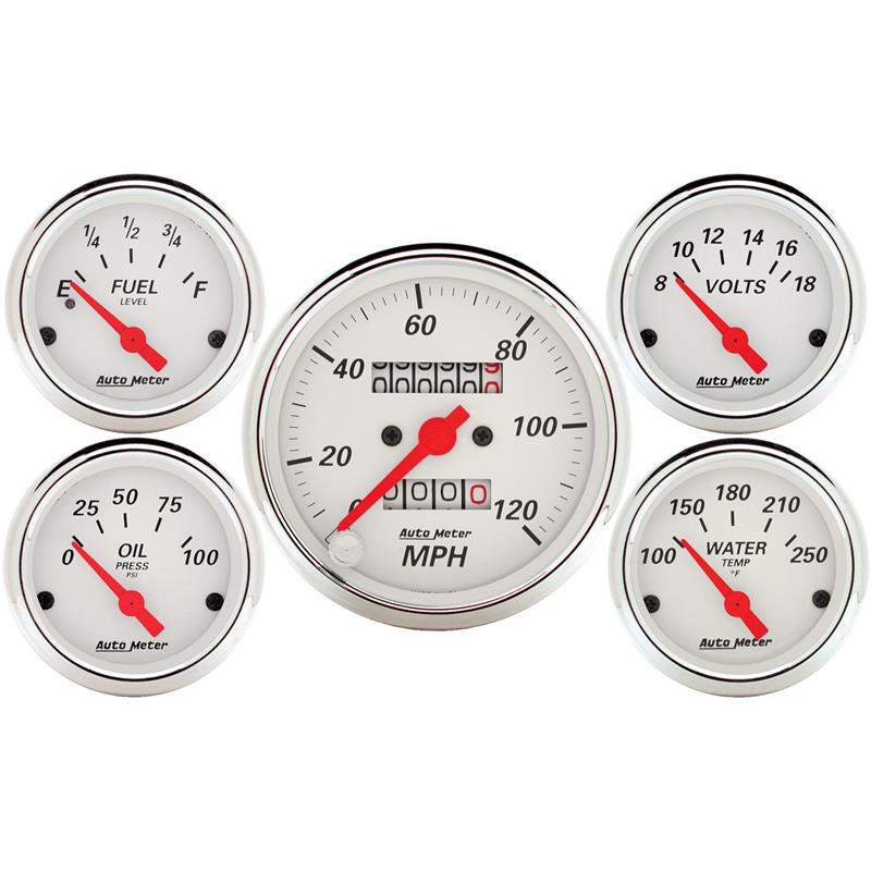 Picture of AutoMeter AM Arctic White Gauges - 1300