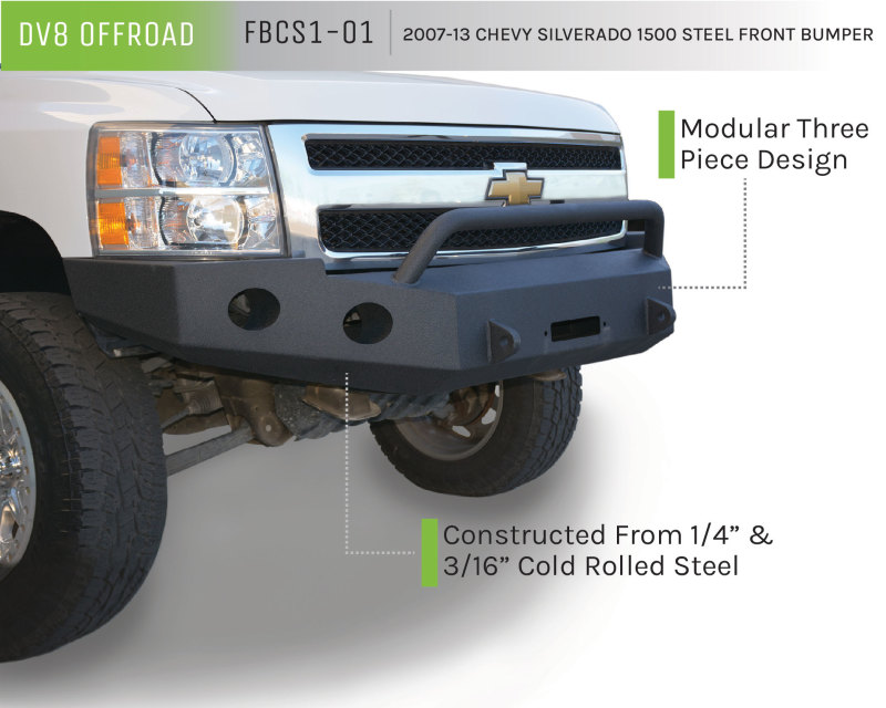Picture of DV8 Offroad DVE Front Bumpers - FBCS1-01