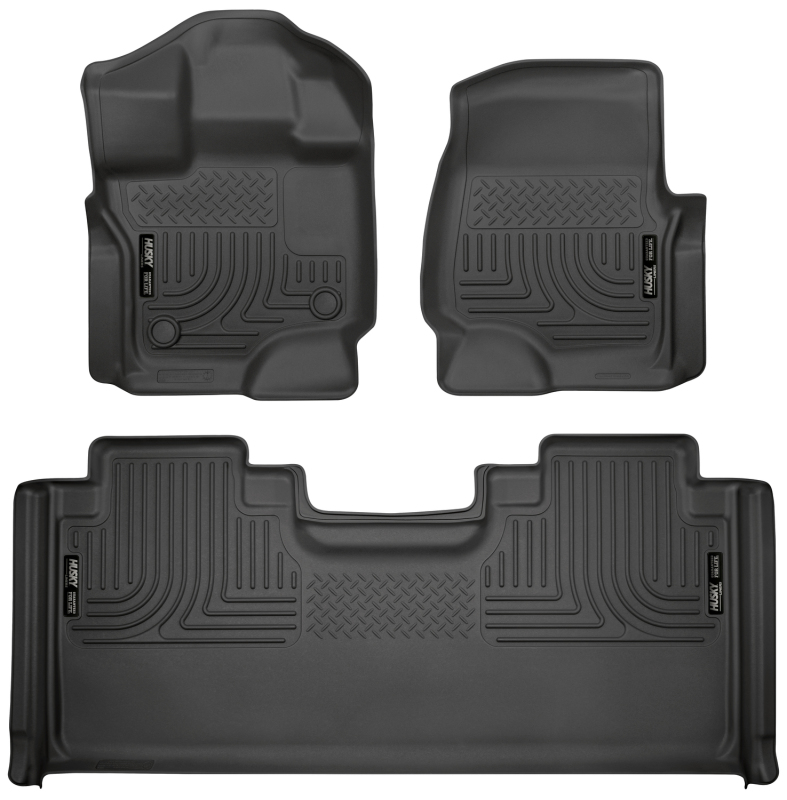 Picture of Husky Liners HL WB-Combo-Black Floor Mats - 94051