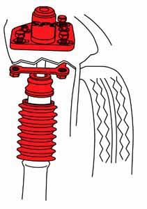 Picture of SPC Performance SPC Adjustable Strut Mounts Shock Mounts & Camber Plates - 72060