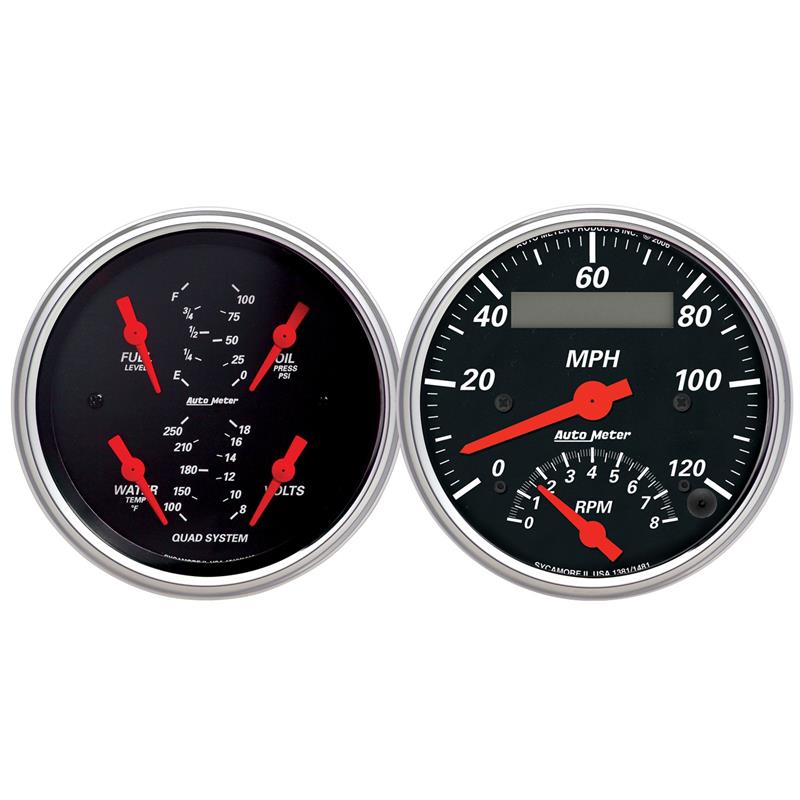 Picture of AutoMeter AM Designer Black Gauges - 1409