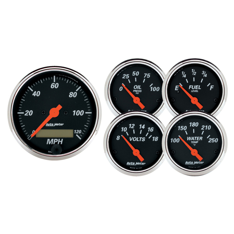 Picture of AutoMeter AM Designer Black Gauges - 1421