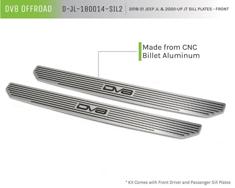 Picture of DV8 Offroad DVE Sill Plates Body Armor & Rock Rails - D-JL-180014-SIL2