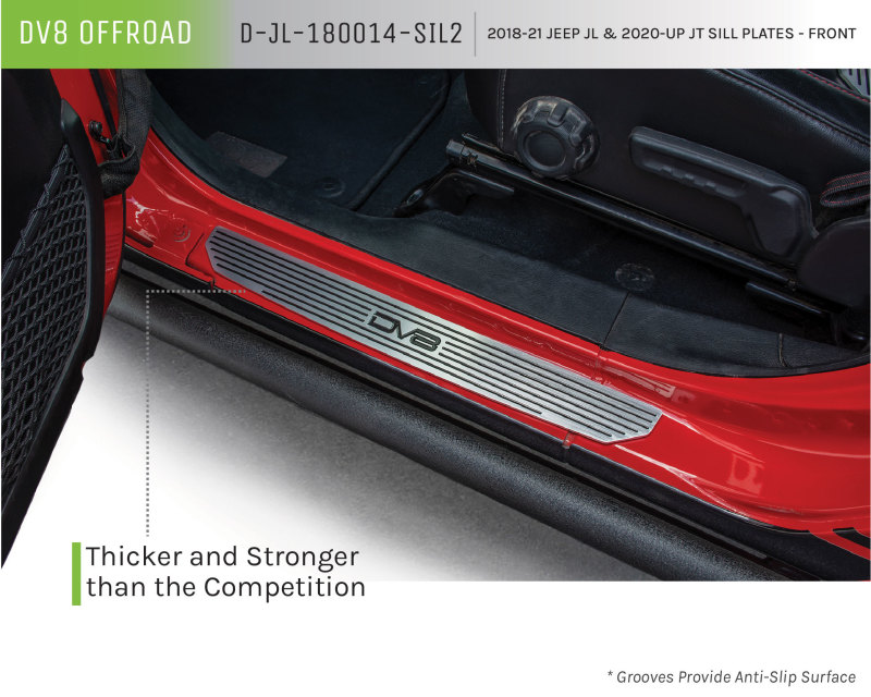 Picture of DV8 Offroad DVE Sill Plates Body Armor & Rock Rails - D-JL-180014-SIL2