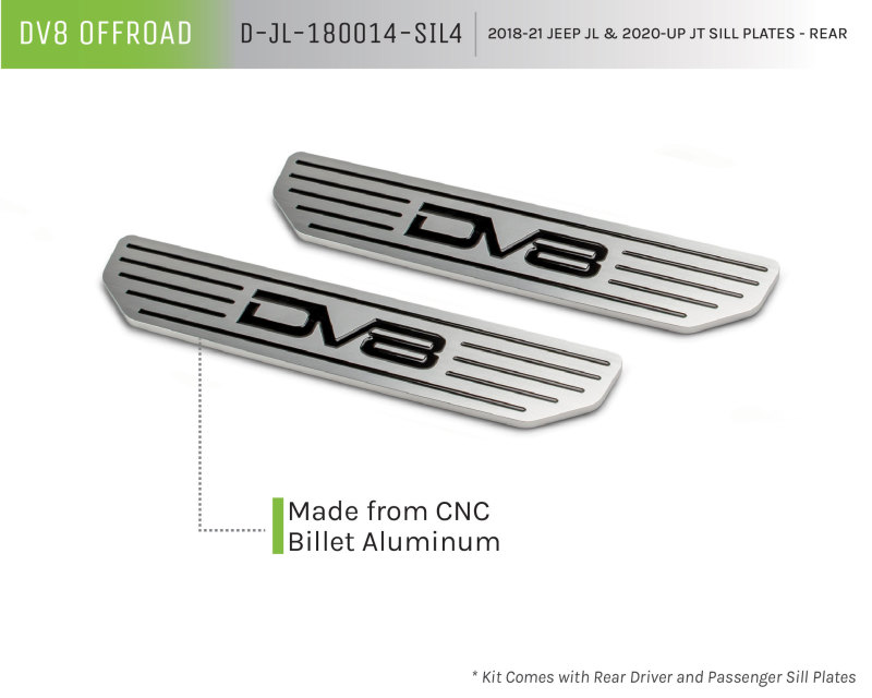 Picture of DV8 Offroad DVE Sill Plates Body Armor & Rock Rails - D-JL-180014-SIL4