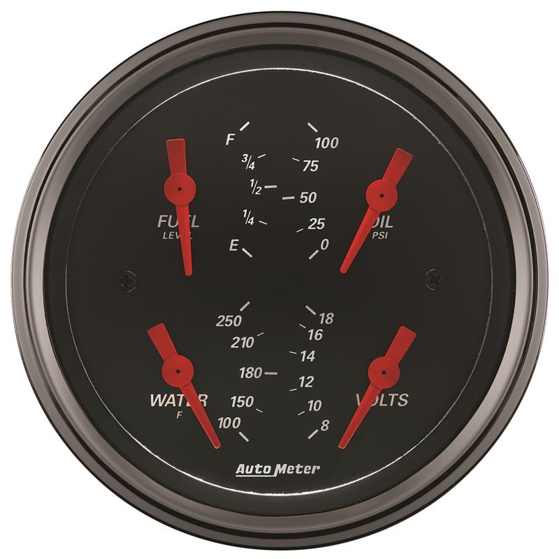 Picture of AutoMeter AM Designer Black Gauges - 1414