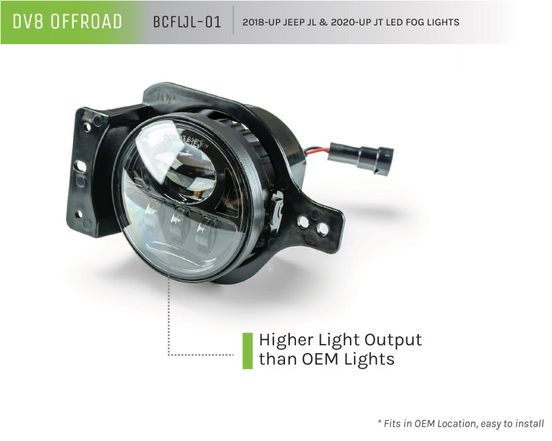 Picture of DV8 Offroad DVE Fog Lights - BCFLJL-01