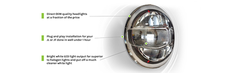 Picture of DV8 Offroad DVE Headlights - HLCJL-01