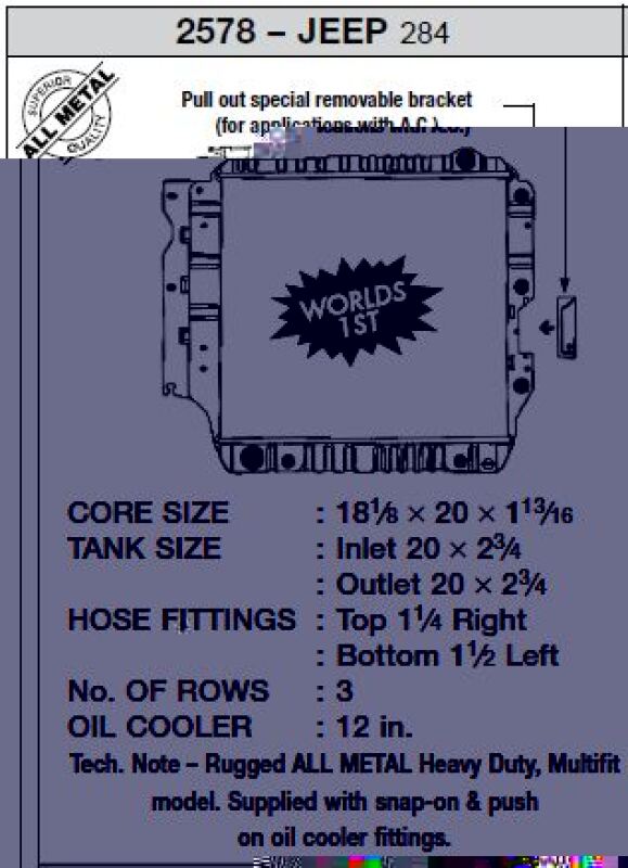 Picture of CSF Radiators-Plastic - 2578
