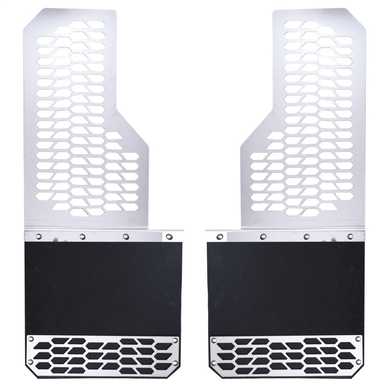 Picture of Putco PUT Mud Skins-Brushed SS Mud Flaps - 78100