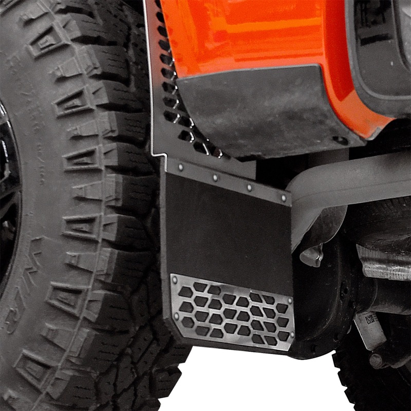 Picture of Putco PUT Mud Skins-Brushed SS Mud Flaps - 78120