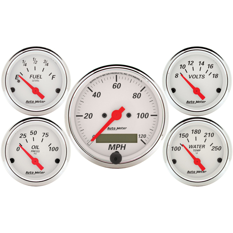 Picture of AutoMeter AM Arctic White Gauges - 1302