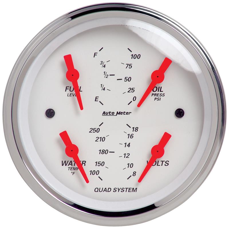Picture of AutoMeter AM Arctic White Gauges - 1312