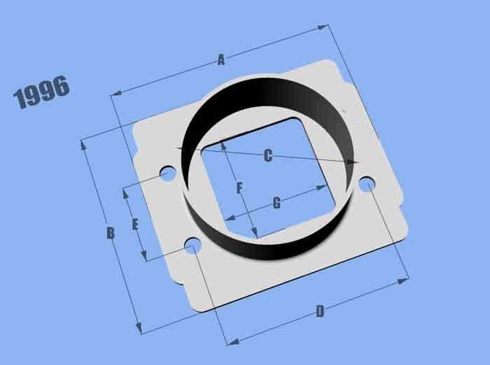 Picture of Vibrant VIB MAF Adapter Plates Flanges - 1996