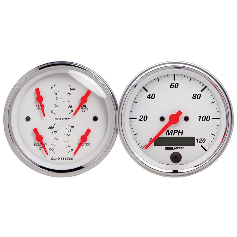 Picture of AutoMeter AM Arctic White Gauges - 1308
