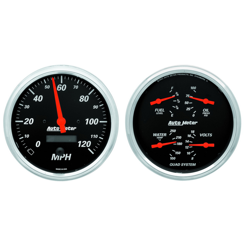 Picture of AutoMeter AM Designer Black Gauges - 1403