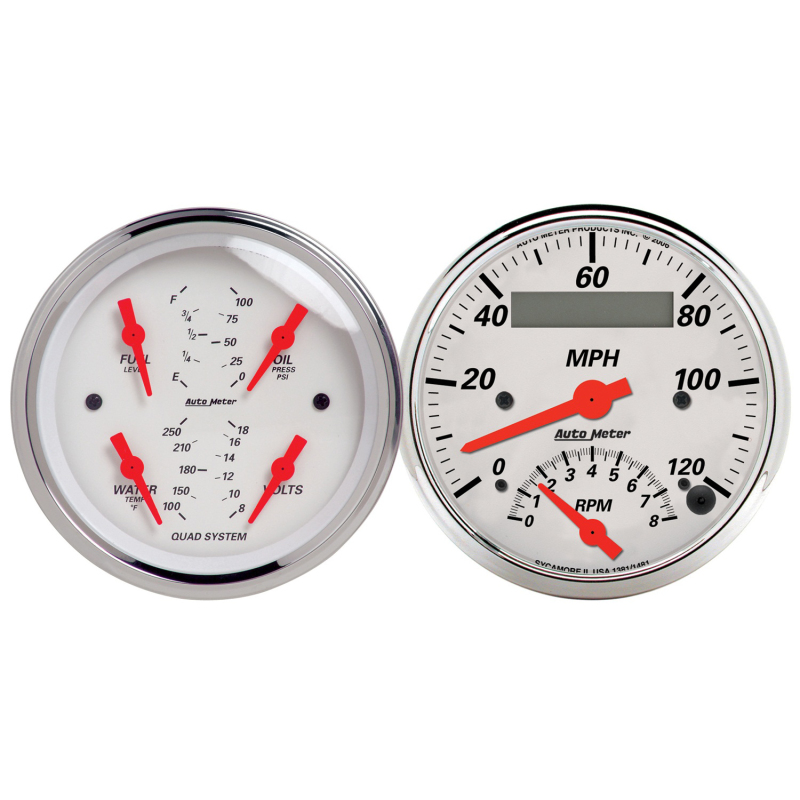 Picture of AutoMeter AM Arctic White Gauges - 1309