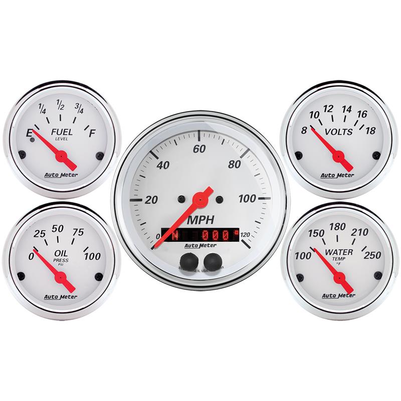 Picture of AutoMeter AM Arctic White Gauges - 1350