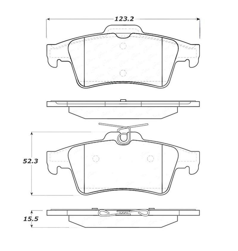 Picture of Stoptech ST Street Brake Pads - 308.10950