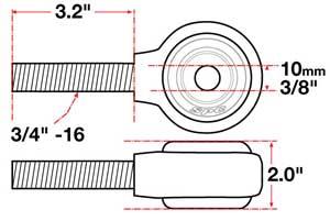 Picture of SPC Performance SPC XAXIS Rod End Ball Joint - 15730