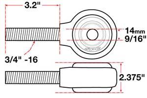 Picture of SPC Performance SPC XAXIS Rod End Ball Joint - 15734