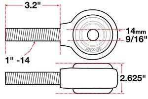 Picture of SPC Performance SPC XAXIS Rod End Ball Joint - 15741