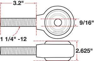 Picture of SPC Performance SPC XAXIS Rod End Ball Joint - 15743