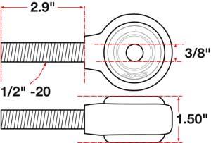 Picture of SPC Performance SPC XAXIS Rod End Ball Joint - 15744