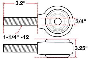 Picture of SPC Performance SPC XAXIS Rod End Ball Joint - 15751