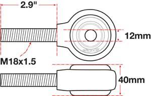 Picture of SPC Performance SPC XAXIS Rod End Ball Joint - 15754
