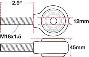 Picture of SPC Performance SPC XAXIS Rod End Ball Joint - 15767