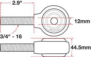 Picture of SPC Performance SPC XAXIS Rod End Ball Joint - 15792