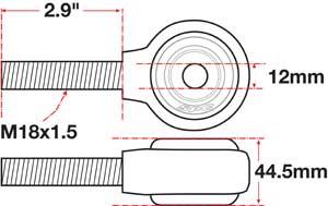 Picture of SPC Performance SPC XAXIS Rod End Ball Joint - 15795