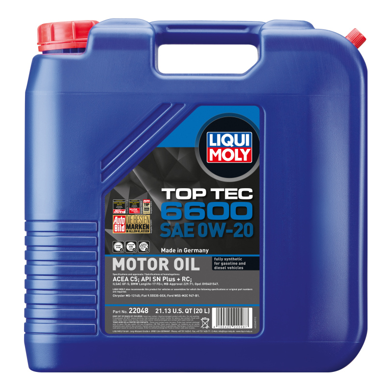 Picture of LIQUI MOLY LQM Motor Oil-Top Tec 6600 - 22048