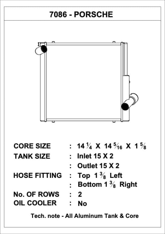 Picture of CSF Radiators-Aluminum Left - 7086