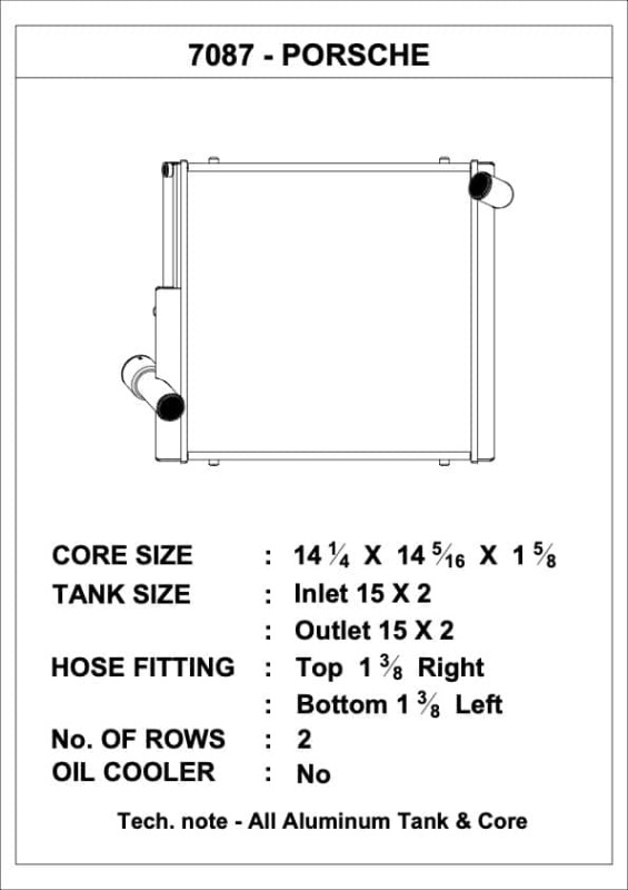 Picture of CSF Radiators-Aluminum Right - 7087