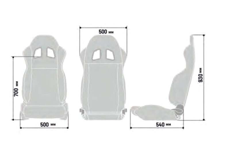 Picture of SPARCO SPA Seat R100 Reclinable Seats - 009014NRRS