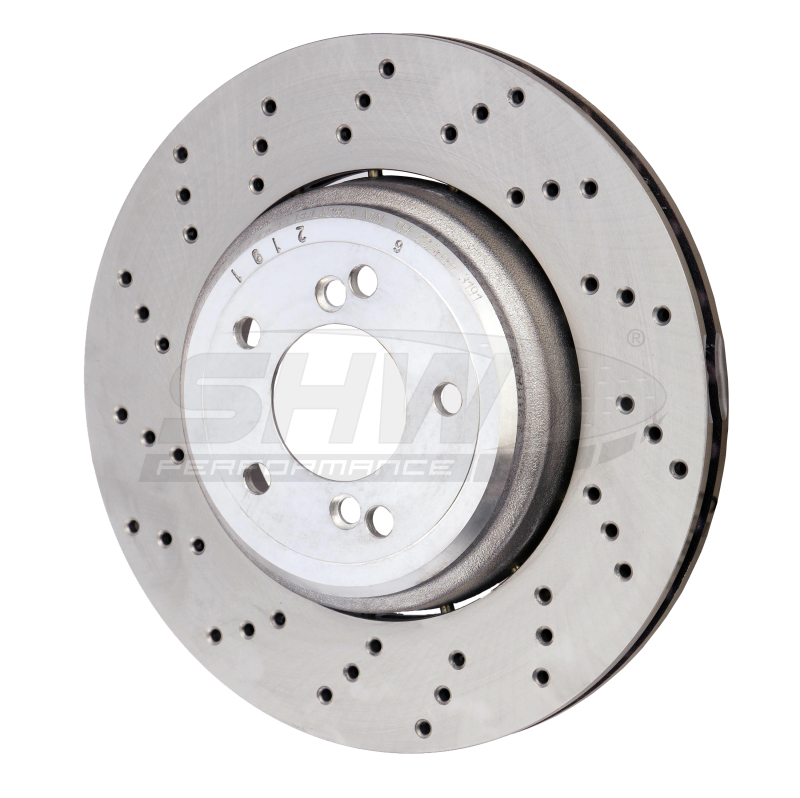 Picture of SHW Performance SHW Drilled Lightweight Rotors Brake Rotors - BRL42853
