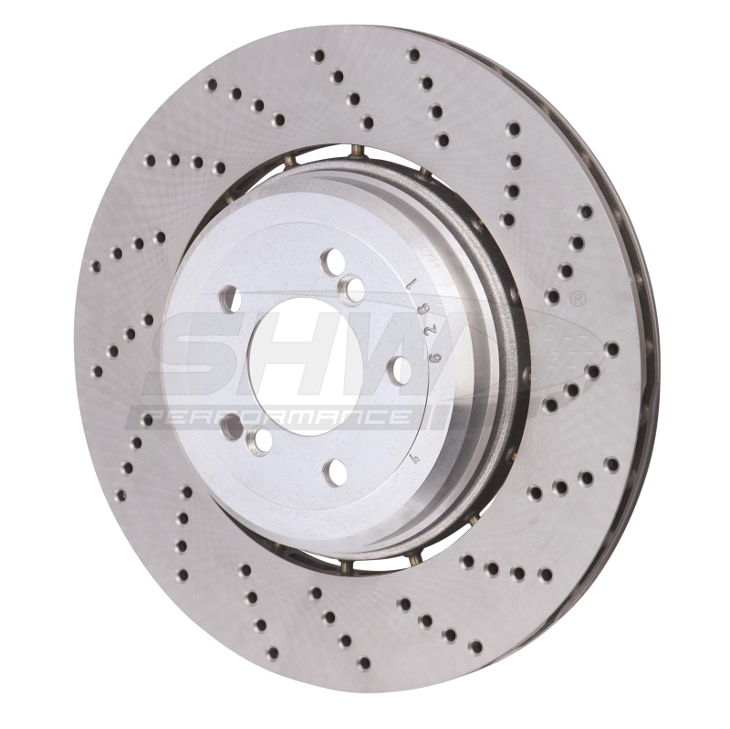 Picture of SHW Performance SHW Drilled Lightweight Rotors Brake Rotors - BRR48081
